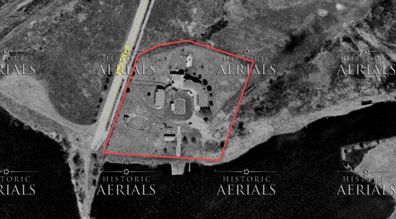 Rio Vista Motel - 1954 Aerial (newer photo)